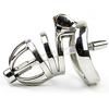 Stainless Steel Chastity Belt for Chastity Hollow Chastity Cage with Penis Penis Restraint Metal Penis SM Cheating Cock Adult Toy Men, Lock, Plug,