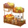 Jingyuheng Multi-layer Fruit Basket and Snack Tray with Tissue Box