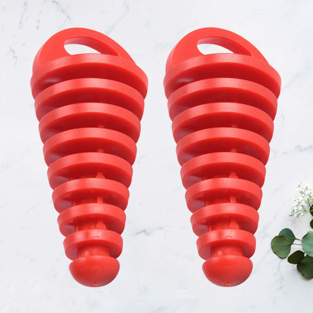 VORCOOL Silencer Cap Exhaust Pipe Muffler Exhaust Port Muffler Motorcycle Car Parts Automatic Exhaust Tail Tip Pipe Cover (Red) 2 Pieces