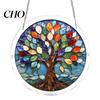 Puzzle For Adults Acrylic Jigsaw Suncatcher Colorful Cats Butterflies Flowers Window Hanging Ornament Stained Glass Style DIY Sun Catcher Kit
