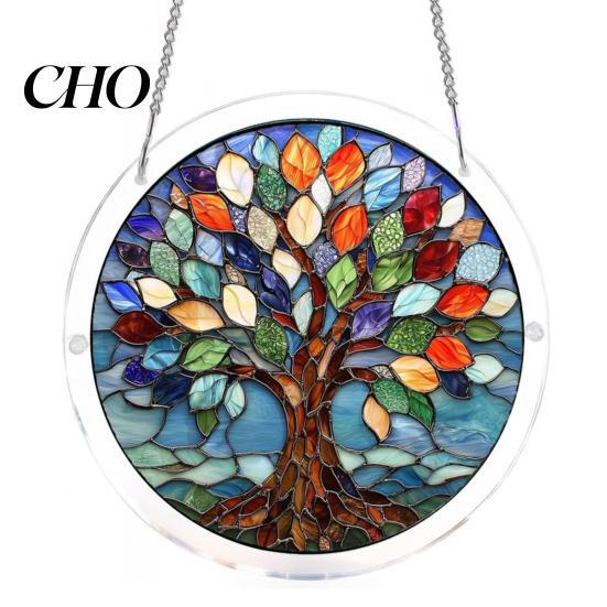 Puzzle For Adults Acrylic Jigsaw Suncatcher Colorful Cats Butterflies Flowers Window Hanging Ornament Stained Glass Style DIY Sun Catcher Kit