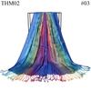 Designer Head Scarfs Ethnic Style Fringed Shawl Other Scarves & Shawls Hijab Ethicon Soie Scarf for Women