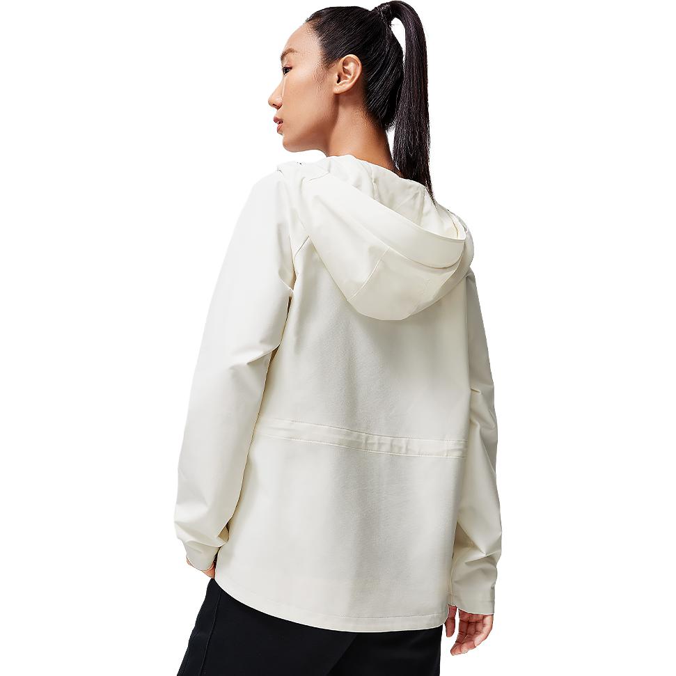 Li Ning Fitness Series Jackets Women's Champagne White Hooded Moderate Other AFDT650-1