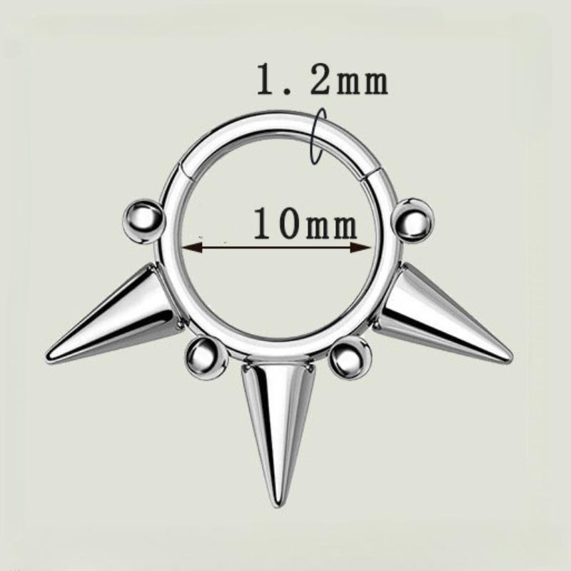 Punk Rivet Earrings For Women Korean Fashion Geometric Hoops Earrings Charms Goth Grunge Earrings Accessories Hip-Hop Jewelry