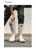 Herren High-Top Wasserdichte Rutschfeste Arbeitsstiefel: Strapazierfähige Gummistiefel für Angeln und Bauwesen