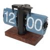 Digital Flip Down Clock Retro Automatic Turning Battery Operated Mechanical Clock for Home Room Office Decoration