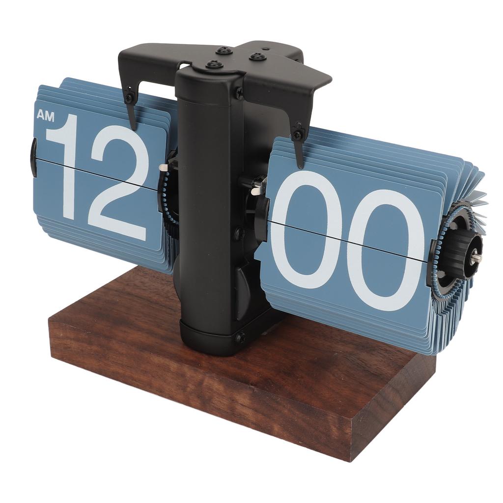 Digital Flip Down Clock Retro Automatic Turning Battery Operated Mechanical Clock for Home Room Office Decoration