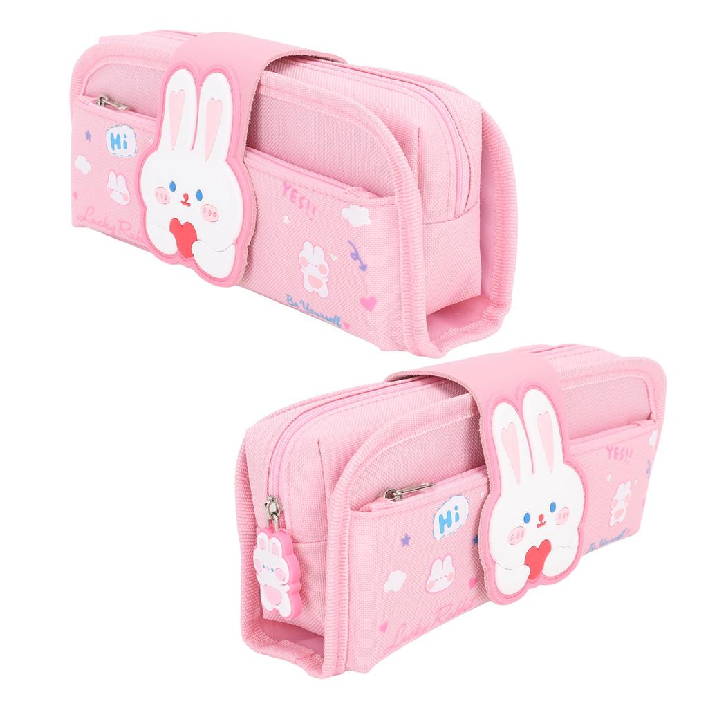 Large Pencil Case Canvas Detachable Portable Large Capacity Pencil Pouch Bag for School Office Colle