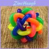 Premium Quality Colorful Rubber Ball Cat Toy With Bell For Endless Entertainment