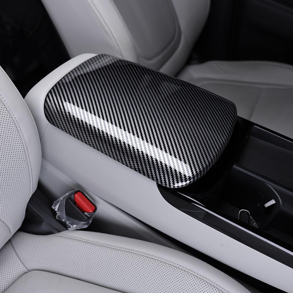 Für Hyundai Tucson NX4 2026-2026 Kohlefaser Armlehnenbox Abdeckung Zierleiste Innenzubehör