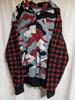 [USED] BIGBANG Official Knit Hoodie (L) Camouflage X Houndstooth G-DRAGON