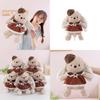 Soft Childrens Rabbit Plush Toy With Dress And Hat Decoration For Birthday Gift