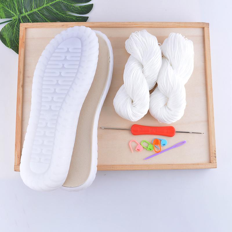 

Літня прохолода DIY Hook Soles Hook Line Anti-kick Soft Bottom Soles + Hollow Line Slippers Sandals DIY Hand-That Shoes Material 43