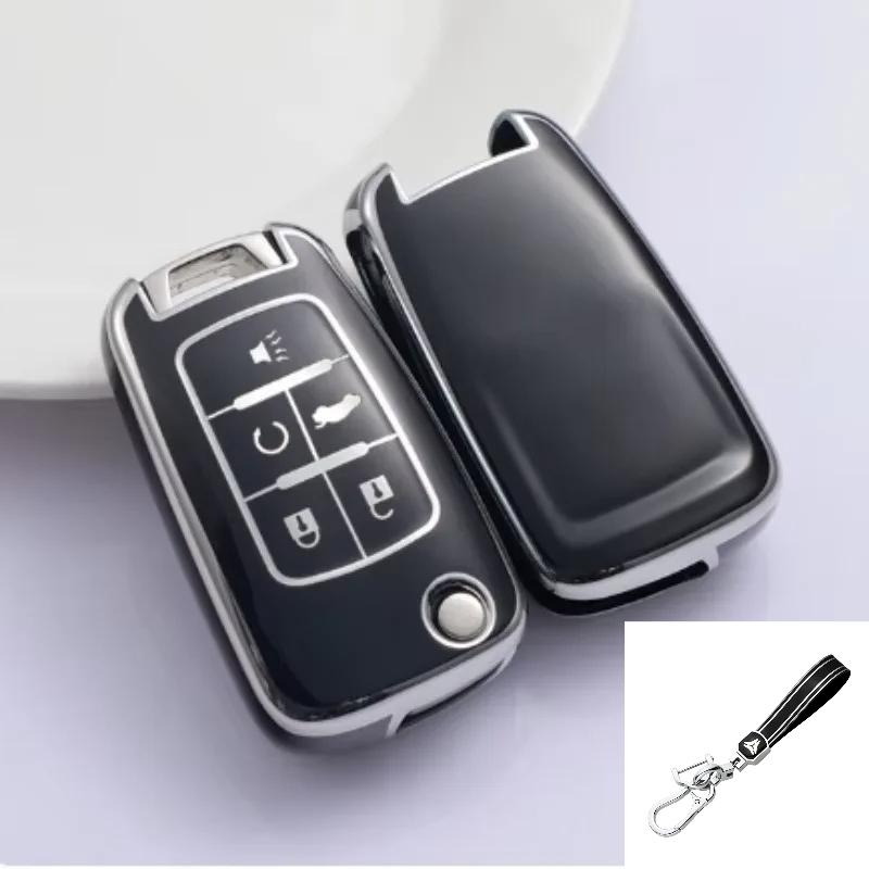Car Remote Key Case for Chevrolet Cruze Aveo Trax Opel Astra Corsa Meriva Zafira Antara J Buick TPU Protective Shell Fob