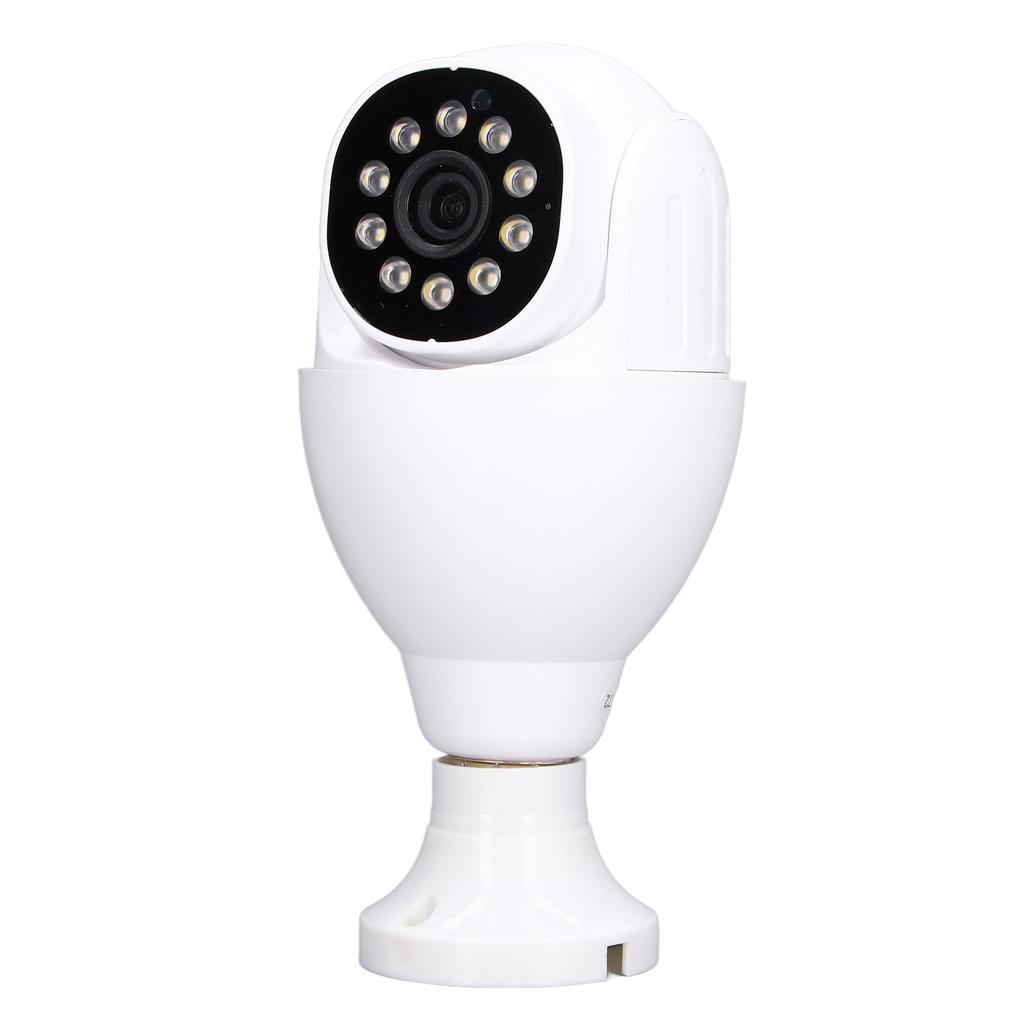 Bulb Security Camera 1080P WiFi Surveillance Camera Motion Tracking Two Way Audio Night Vision for