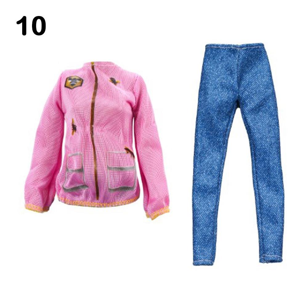 1 Set DIY Handmade Doll Sweaters Jeans Pants for 1/6 Doll/For 29~32cm Doll Clothes Accessories