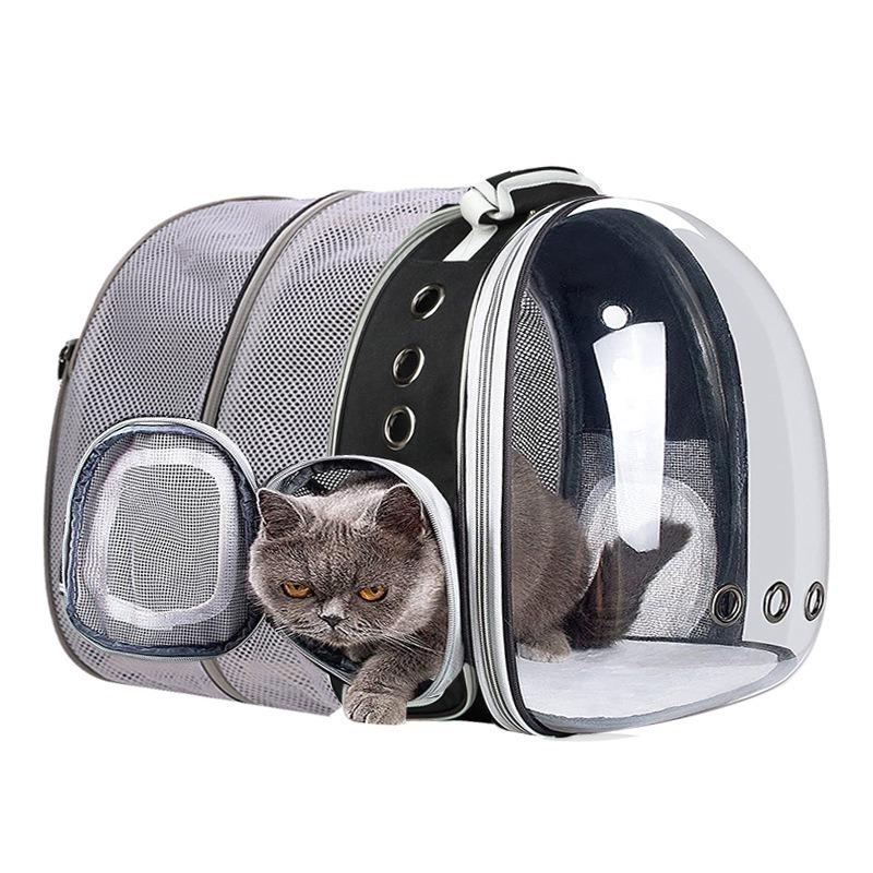 Cat Backpack Carrier, Easy To Go Out, Can Rise Small Dog Bag, Transparent Space Capsule, Shoulder Bag
