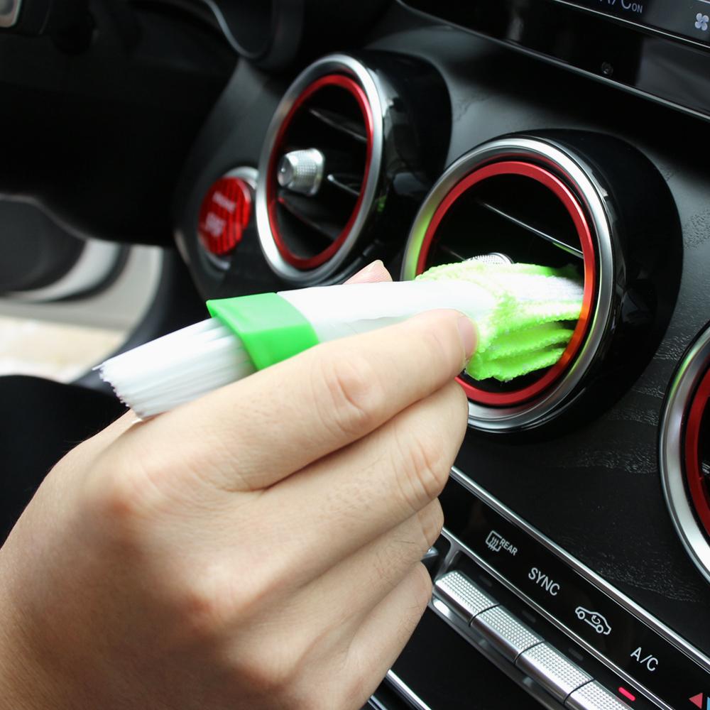 Charm Blinds Air Vent Car Washable Cleaning Brush Double Ended Home Cleaner Cleaning Tools Multifunction Duster Brush