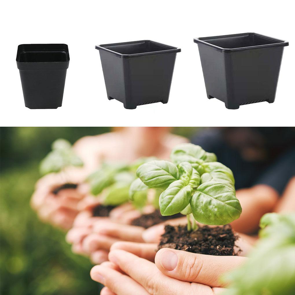 Čtvercový plastový květináč Květináče Gadgety pro pěstování rostlin Příslušenství Kontejner pro školku Zahradní ozdoby