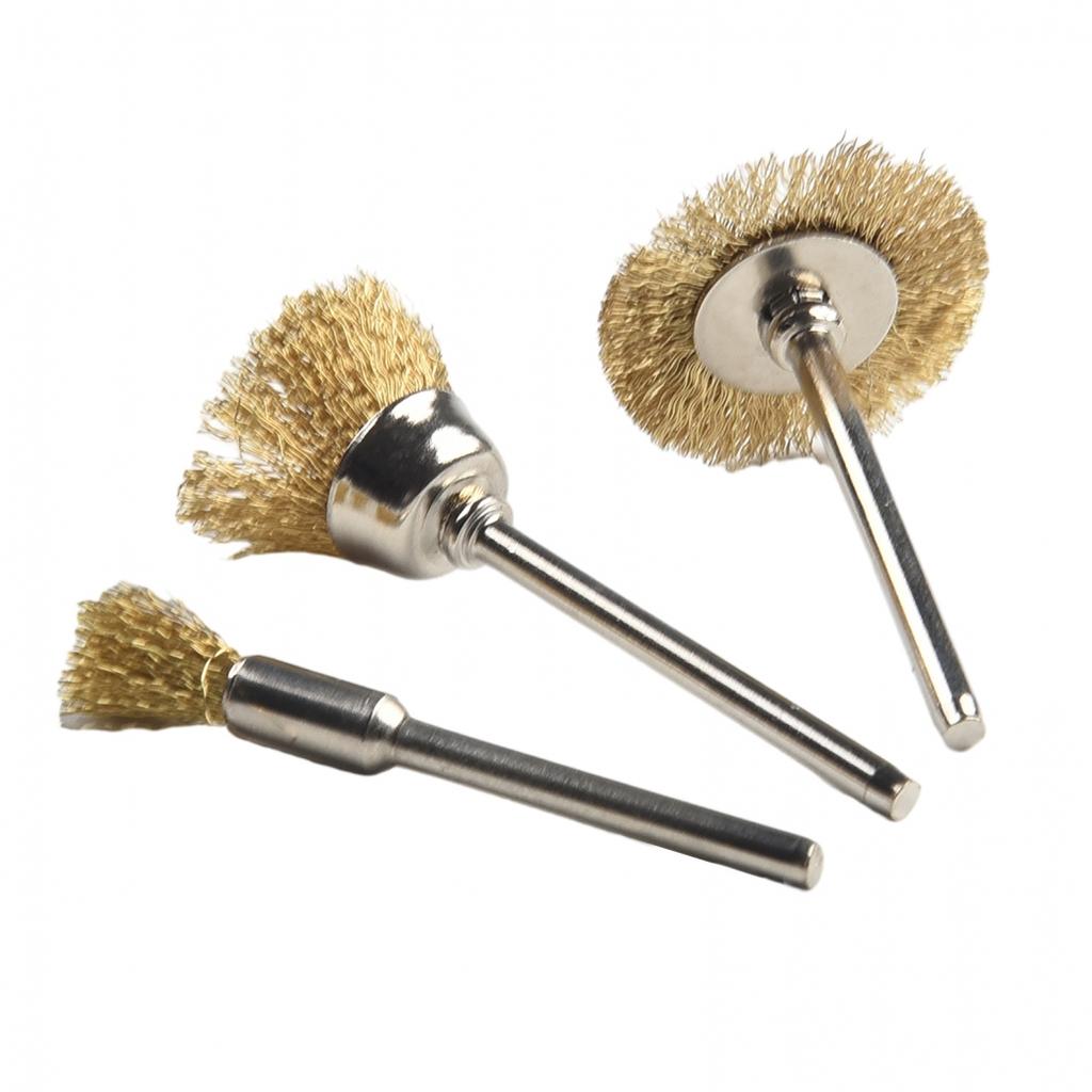 Brushes Bits Set Copper Wire Brushes Copper Wire Gold+Silver