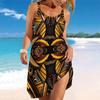 Women's Beach Dress Mini Dress Print Casual Modern Dress Sleeveless Loose Fit Outdoor Daily Summer