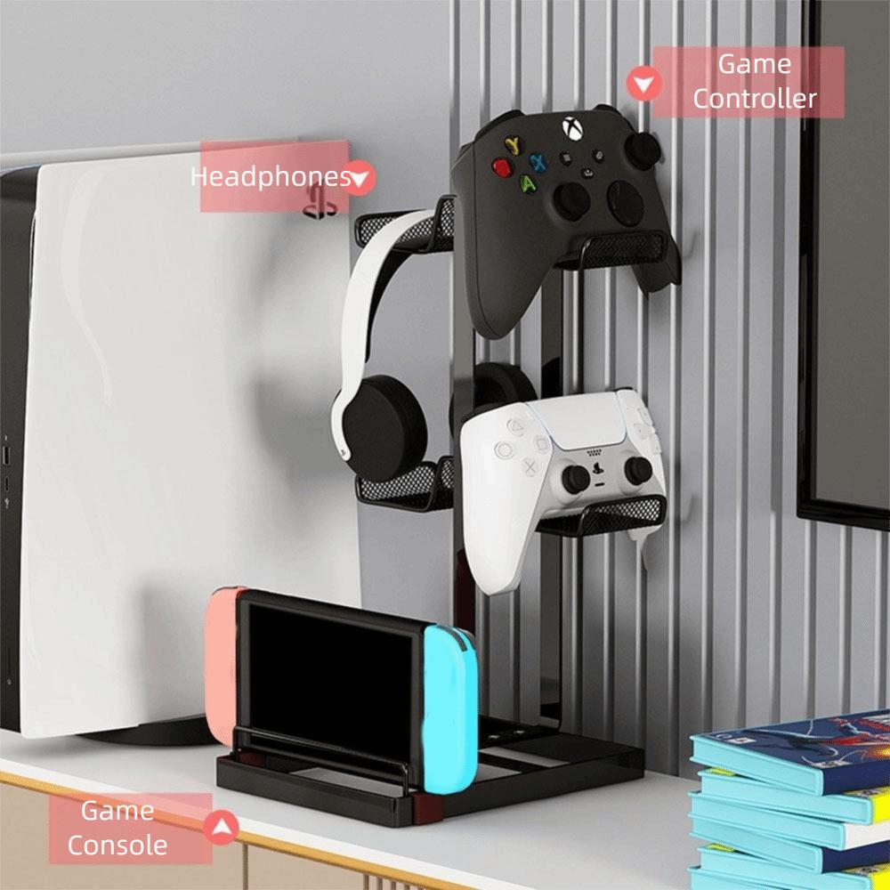 Multi-Tier Game Controller Holder Compatible Headphones Gamepad Display Stand  Gamer Gift