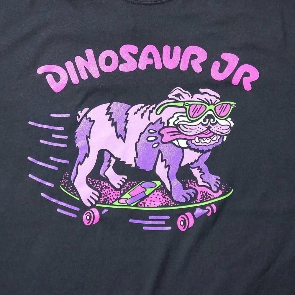 DINOSAUR Jr Skateboard Bulldog short sleeve black color classic shirt S-5XL Unisex T-Shirt XL