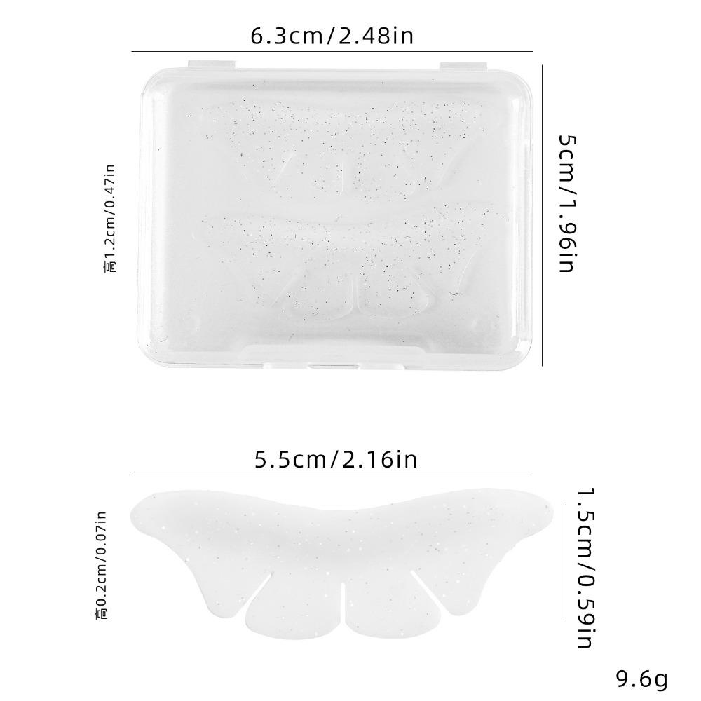 

Glitter Lash Lifting Pads Butterfly Shaped Eyelash Shims Eyelash Accessories прозрачный