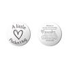 Double-Sided Stainless Steel Decision Coin with Custom Logo Leather Keychain