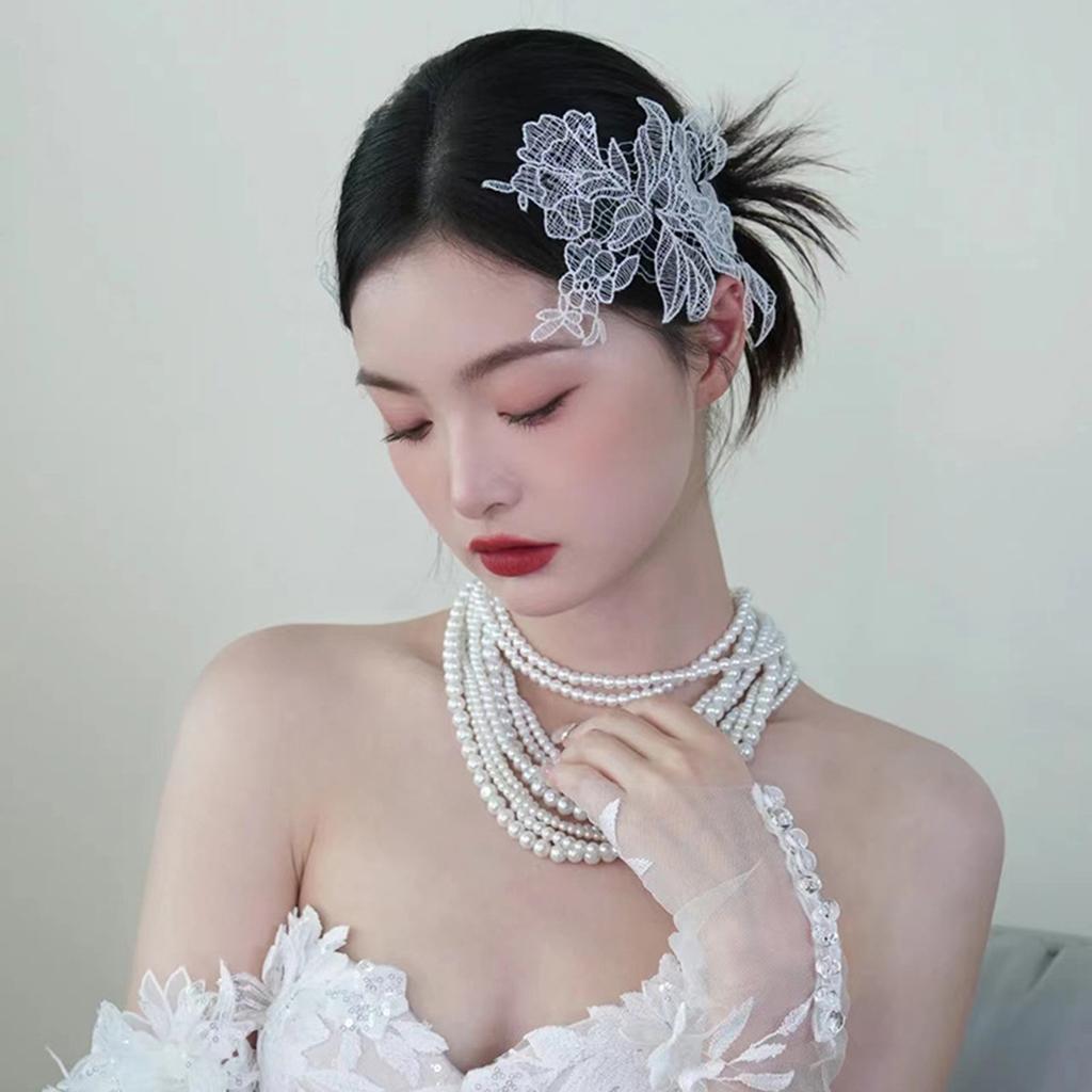 Retro Bride Flower Headwear DIY Handmade Bridal Veil Accessories for Dress Hairstyle Making Tools