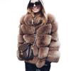 Women's Faux Fox Fur Coat Was Thin Collar Fur Female