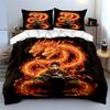 Fiery Dragon Anime Bedding Bedding Set (1 Duvet Cover, 2 Pillowcases, Duvet Not Included)