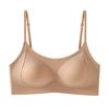 Traceless thin shoulder straps gather and massage inner cup, thin and cool in summer, beautiful back, widened lower lying vest, bra cover