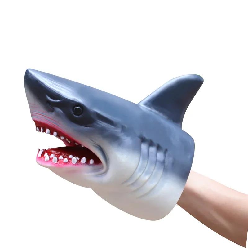 

Hand Puppets Dinosaur head Model Toy T-Rex Dino Park Dolls Dinosaur Worlds Soft Toy for Gifts