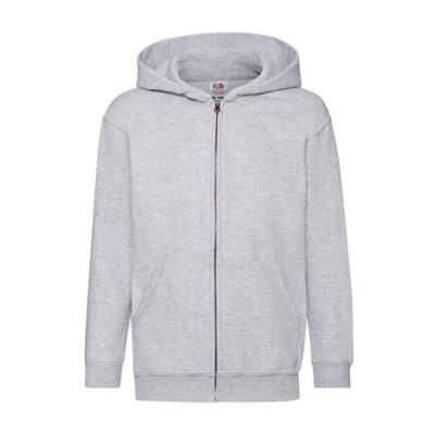 Fruit of the Loom Childrens/Kids Classic Heather Full Zip Hoodie
