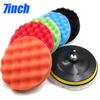 Car Polishing Sponge Pads Kit Foam Pad Buffer Kit Polishing Machine Wax Pads for Auto Motorcycle Motor Vehicle Removes Scratches