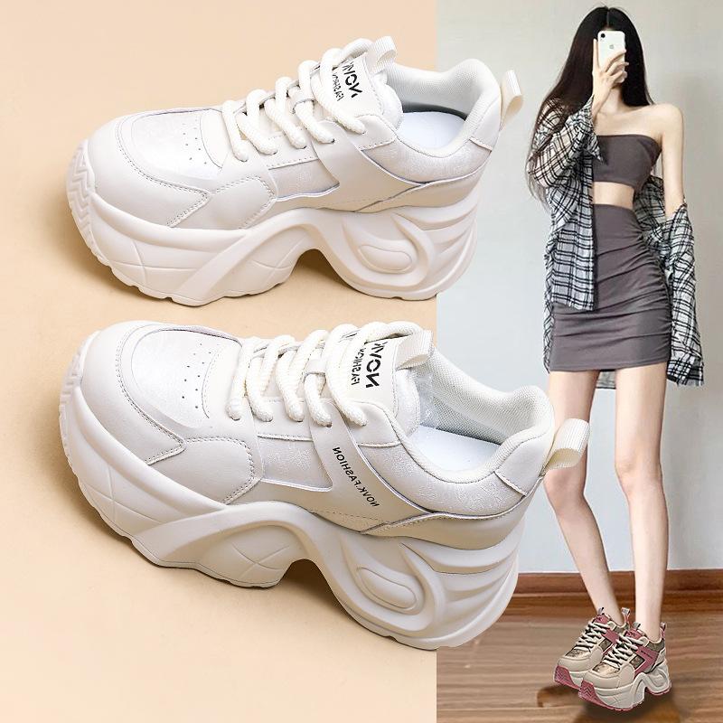 Inner Heightening Dad Shoes for Women Outside, Spring New Thick-soled Children's Casual Breathable Sports Women's Shoes