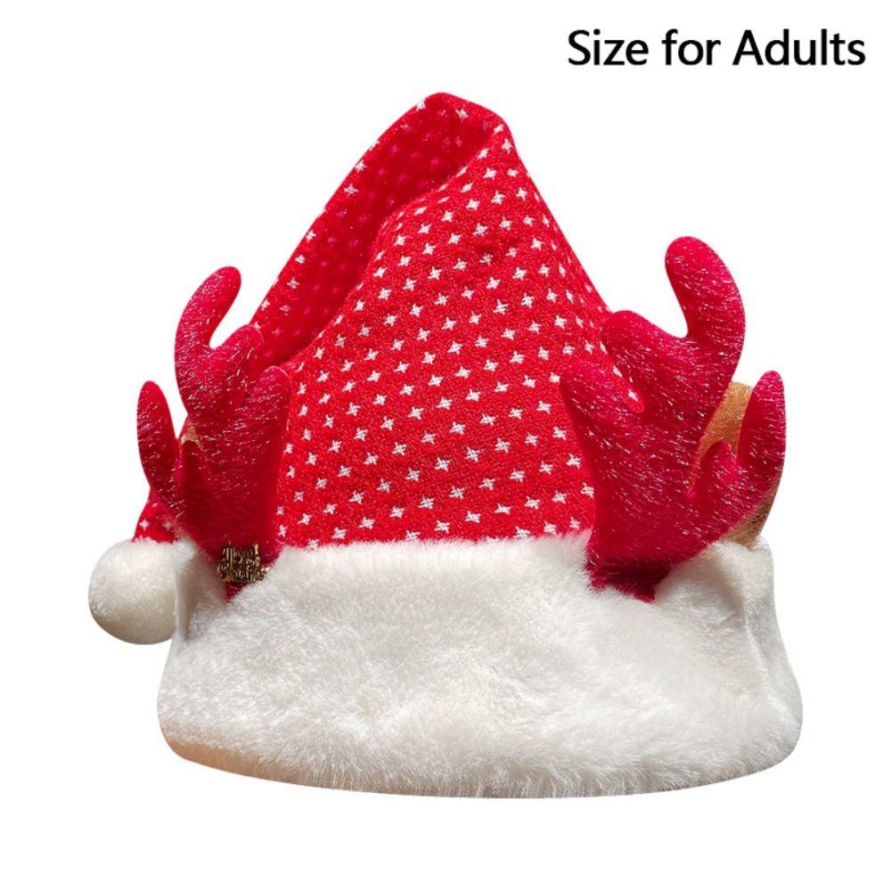 Fashion Creative Christmas Hat Party Decoration Thick Santa Claus Xmas Hat Holiday Dress Up Cute Pullover Hats