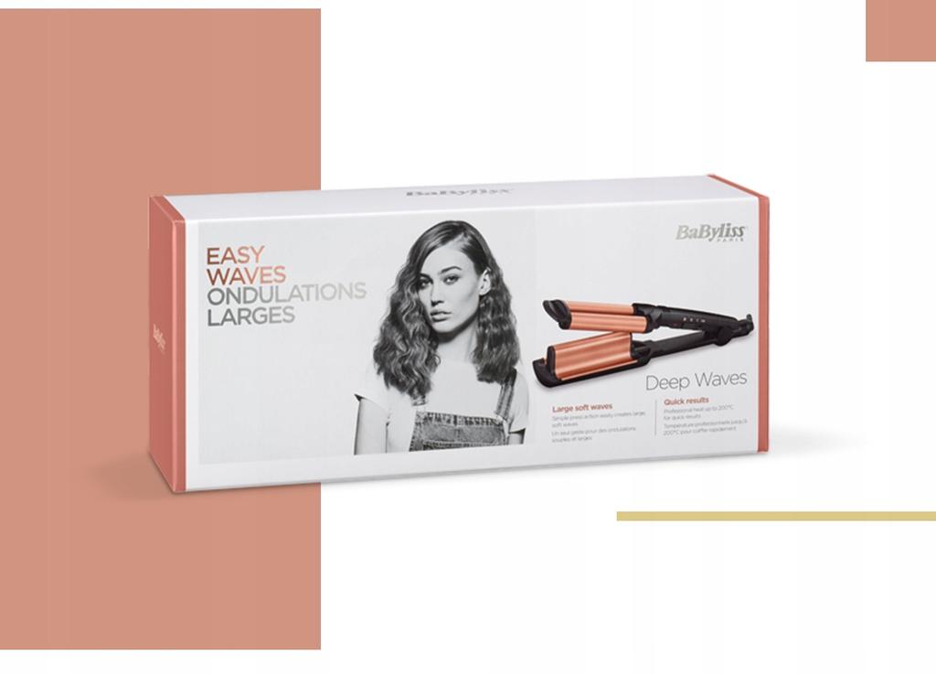 Karbownica falownica ceramiczna do włosów lokówka Babyliss W2447E Etui Pro