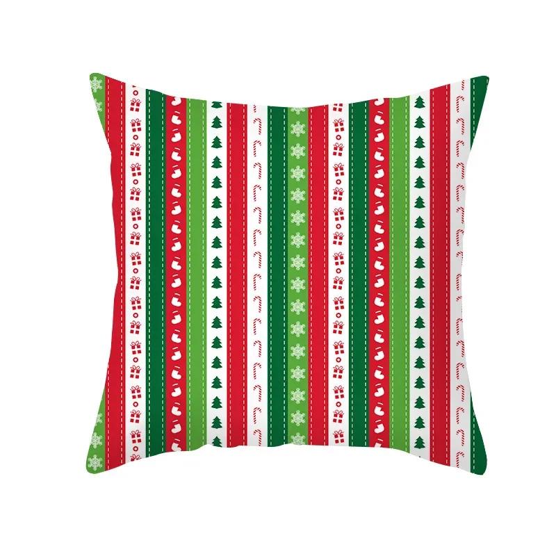 Home Decoration Christmas Cute Cartoon Pillow Case Cushion Cushion Cushion Set is suitable for bedroom living room