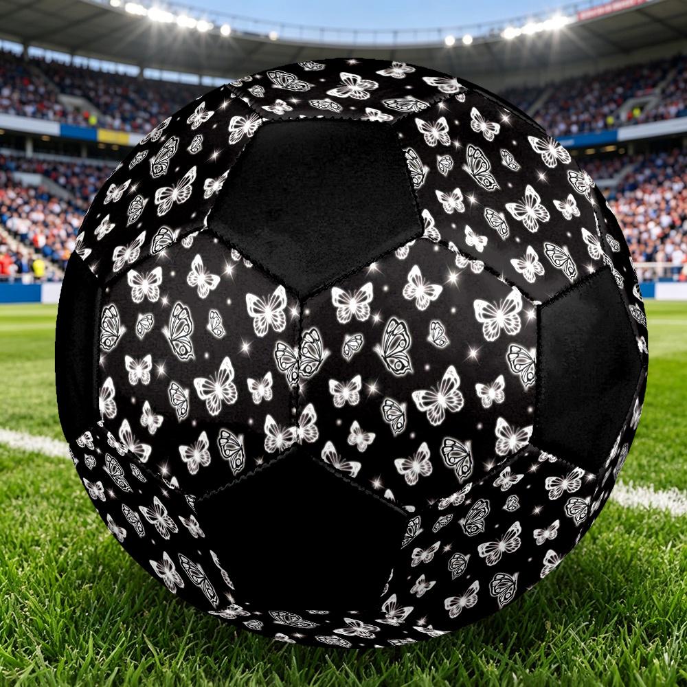 1pc Butterflies Night Sky Durable Soccer Ball/Football, Size 5, Perfect for Training, Entertainment And Competition,Gift yy26060615