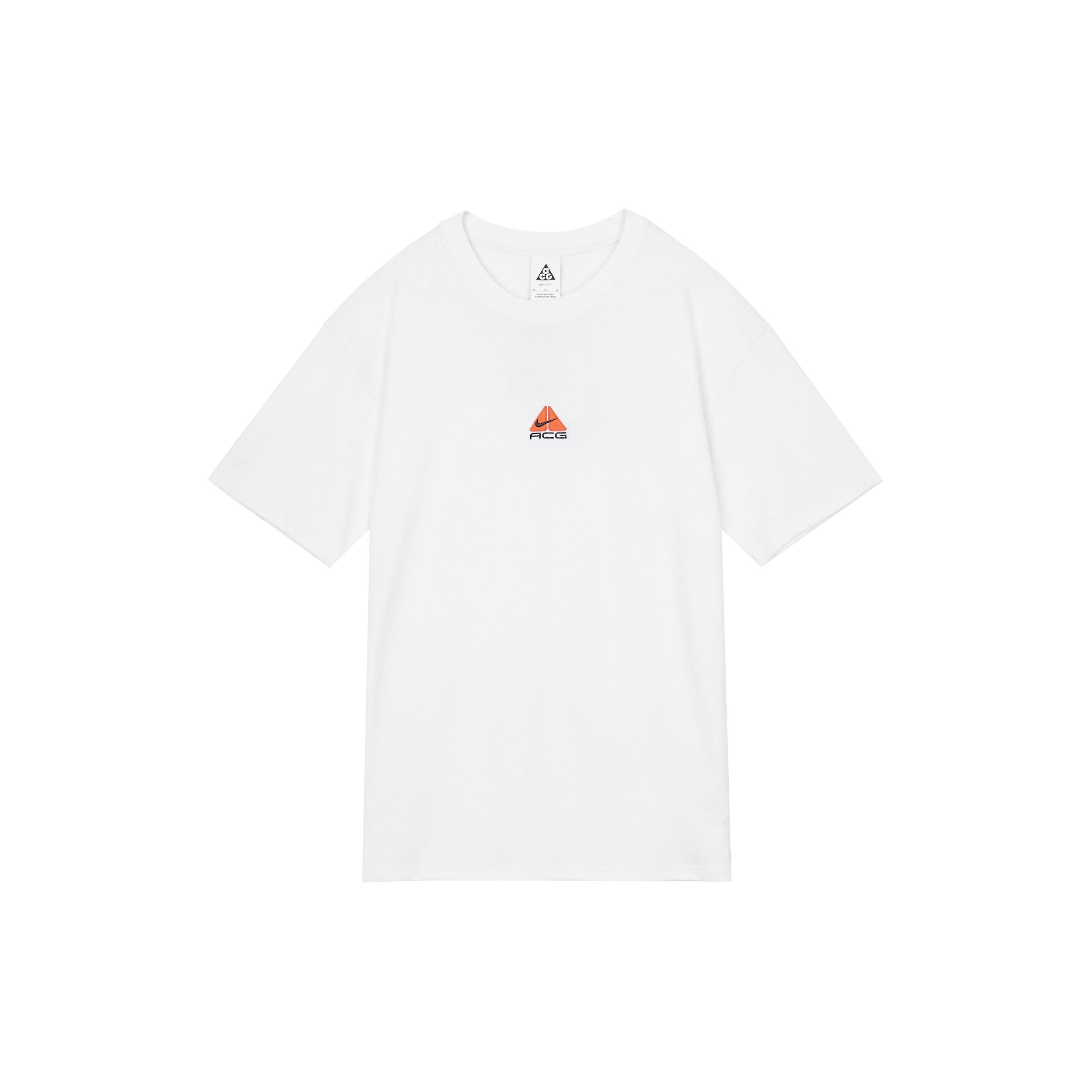 Nike As M Nrg Acg Ss Solid Color Chest Pattern Printing Round Neck Short Sleeve White Men s DQ1816-121 XL