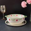 Non-slip Anti-scald Ceramic Double-Ear Soup Bowl