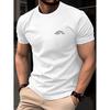 Herren 100% Baumwolle T-Shirt Neues Einfaches Rundhals Oberteil aus Baumwolle - Hautfreundlich und Atmungsaktiv, Geeignet für Sommer Outdoor Freizeit und Hauskleidung