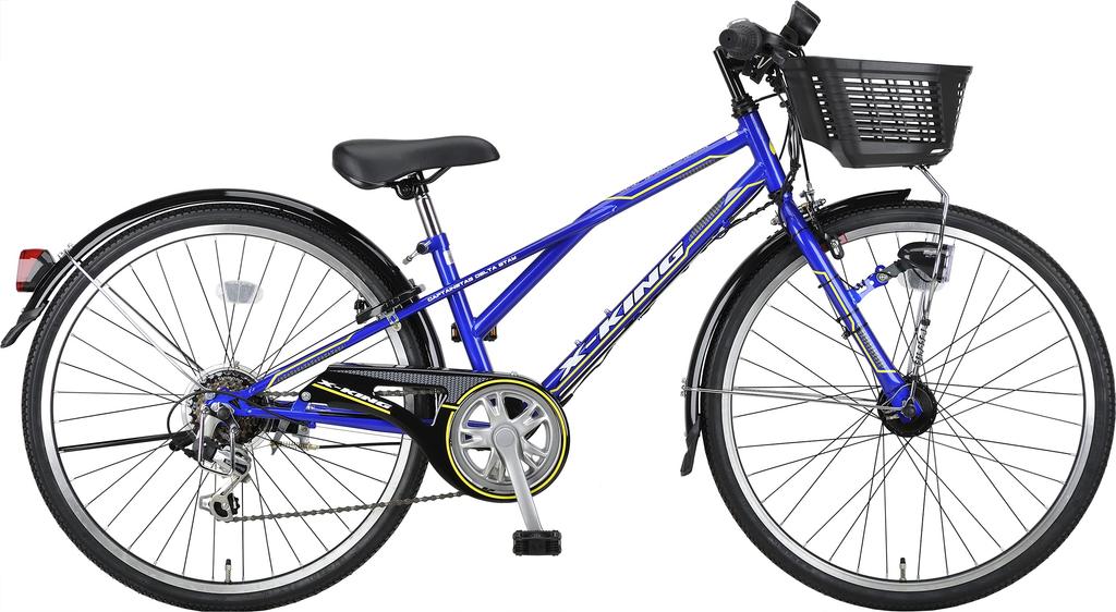 CAPTAIN STAG Bicycle 24 Inch Mountain Auto Auto Rear and Front Mud Standard Equipment CTB246 Blue Children's X-King [Shimano 6-speed Speed/CTB/Junior