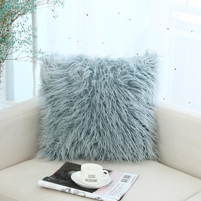 Plush Cushion Ins Style Modern Simple Sofa Cushion European Style Pillow Case