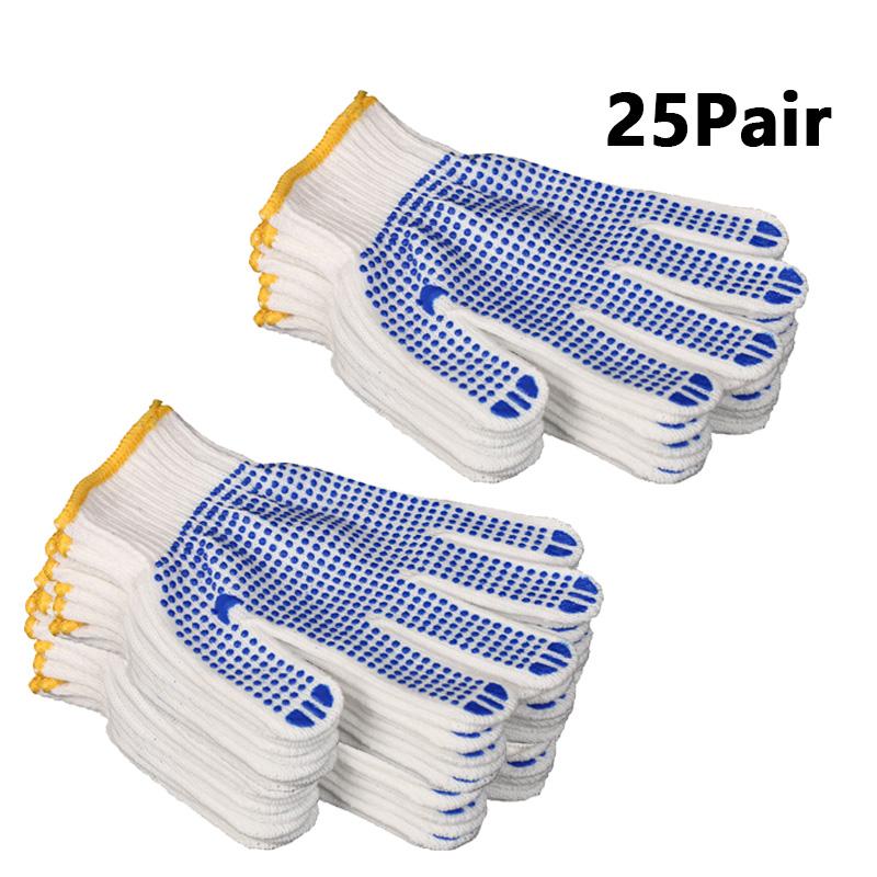 1/10 Pairs Blue Gloves for Working Household Cleaning Tools Car Repair Factory Labor Insurance Glove High Stretch Mittens