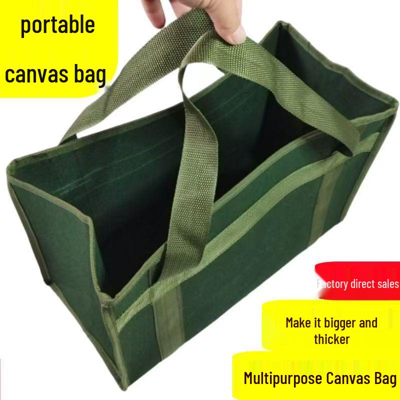 Large Capacity Wear-resistant Canvas Electrician Tool Bag