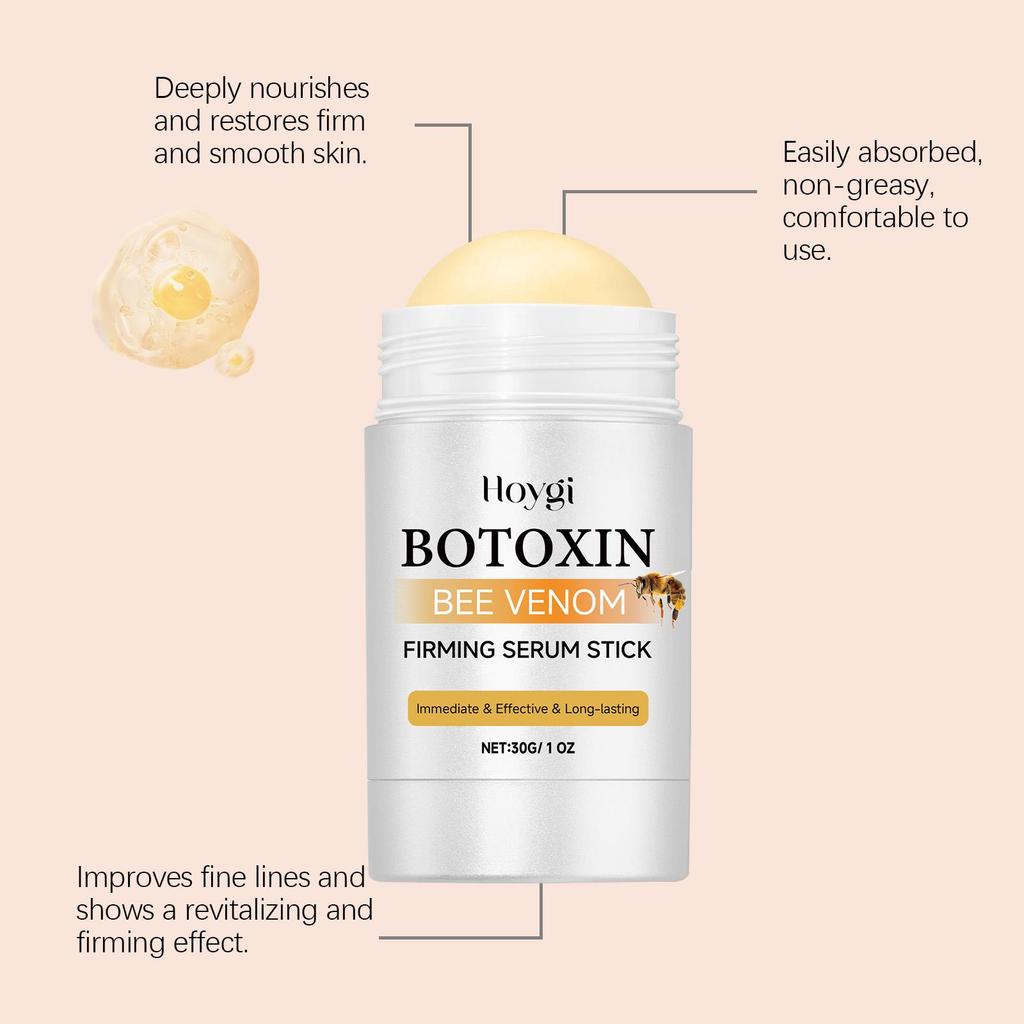 Hoygi Bienengift-Faltenreduzierende Creme, straffende und Anti-Falten-Creme. Stellt die Elastizität wieder her, polstert die Haut auf und reduziert feine Linien.