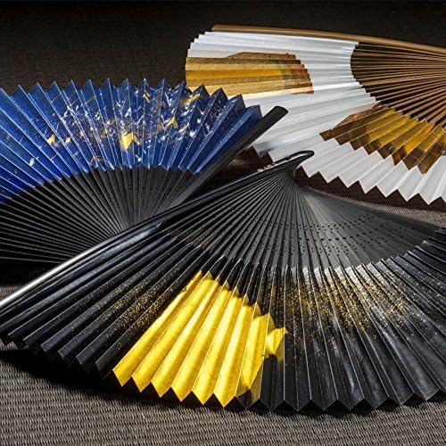 [Hakuichi Washi Paper Wrapping] Kanazawa Fan, Tomari Moonlit Night